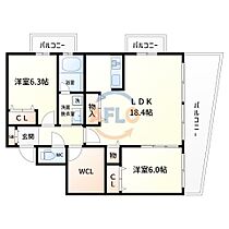 ディークラディア阿倍野  ｜ 大阪府大阪市阿倍野区三明町2丁目（賃貸マンション2LDK・5階・76.20㎡） その2