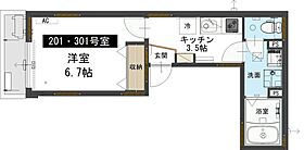 埼玉県所沢市大字山口1261-22（賃貸アパート1K・3階・26.03㎡） その2