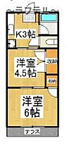 クラカタコーポ（角）  ｜ 埼玉県所沢市けやき台2丁目10-2（賃貸アパート2K・2階・27.62㎡） その2