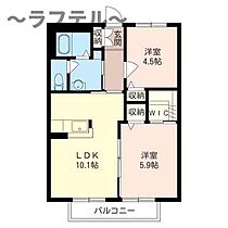 埼玉県所沢市宮本町2丁目10-9（賃貸アパート2LDK・2階・48.30㎡） その2