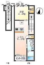 埼玉県所沢市大字山口511-15（賃貸アパート1LDK・2階・35.37㎡） その2