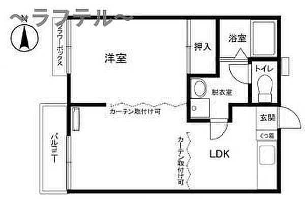 埼玉県所沢市上新井3丁目(賃貸アパート1LDK・1階・34.71㎡)の写真 その2