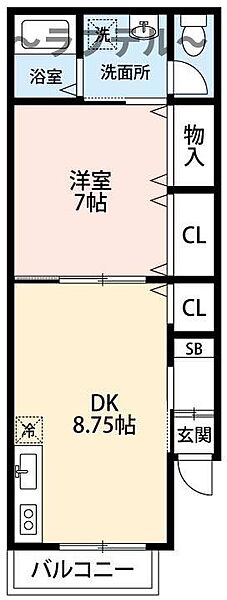 埼玉県所沢市美原町3丁目(賃貸マンション1DK・1階・40.16㎡)の写真 その2