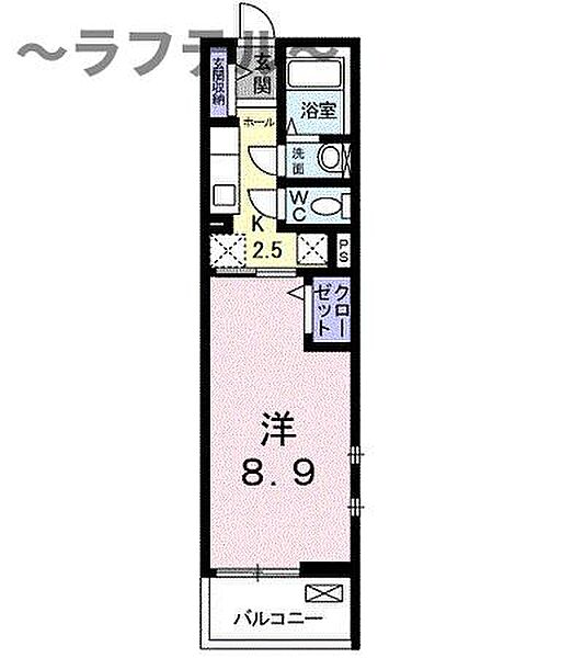 埼玉県所沢市東狭山ケ丘1丁目(賃貸アパート1K・3階・28.30㎡)の写真 その2