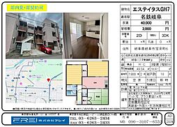 エステイタスGH7 3DKの間取図画像