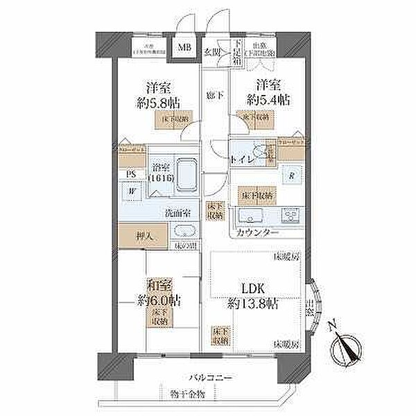 間取りを拡大表示