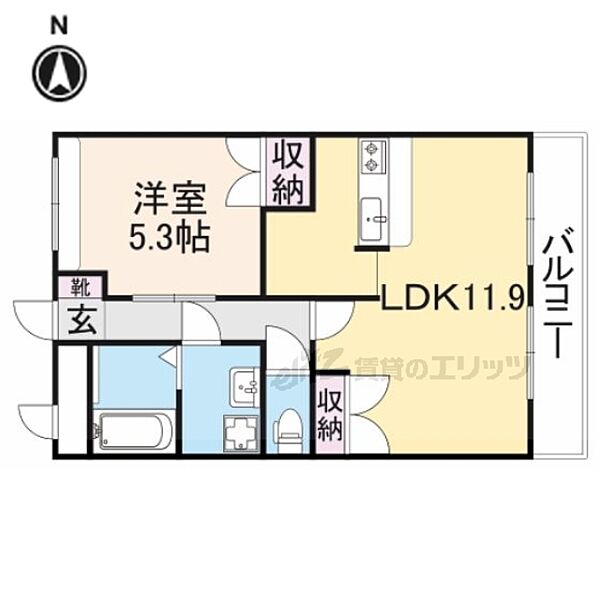 Ｍｅｒｖｅｉｌｌｅ二階堂 205｜奈良県天理市中町(賃貸マンション1LDK・2階・41.04㎡)の写真 その2