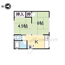 若草荘Ｂ棟 201 ｜ 奈良県奈良市南永井町（賃貸アパート2K・2階・29.70㎡） その2