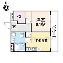 ラビタ柳町II 202 ｜ 奈良県大和郡山市柳5丁目（賃貸マンション1DK・2階・34.00㎡） その2