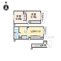 エナジー伍番館 201 ｜ 奈良県香芝市逢坂8丁目（賃貸アパート2LDK・3階・62.87㎡） その2