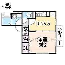 セレーノ 203 ｜ 奈良県橿原市縄手町（賃貸アパート1DK・2階・30.63㎡） その2