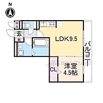 ブルームフォレスト 202 ｜ 奈良県大和郡山市小泉町東（賃貸アパート1LDK・2階・36.81㎡） その2