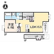 奈良県天理市石上町（賃貸アパート1LDK・2階・53.68㎡） その2