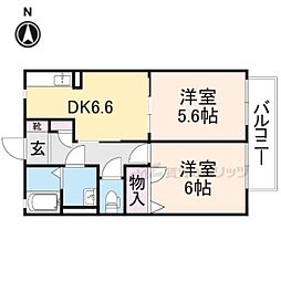 間取図画像 2DK
