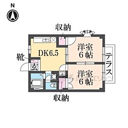 間取図画像 2DK