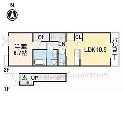 ラ・ビュウ・アンジュ3 1LDKの間取図画像