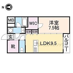 GRANDPALACE 1LDKの間取図画像