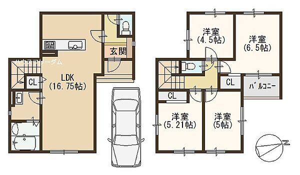 間取りを拡大表示