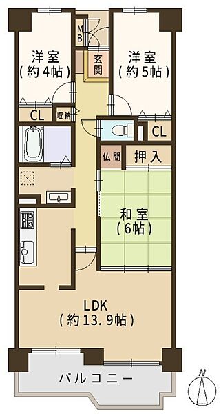 間取りを拡大表示