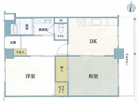 2DK 間取り