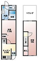 安堂町戸建（北）  ｜ 大阪府柏原市安堂町（賃貸一戸建2DK・1階・43.73㎡） その2