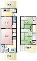 田辺2丁目貸家  ｜ 大阪府柏原市田辺2丁目（賃貸一戸建2LDK・1階・52.10㎡） その2