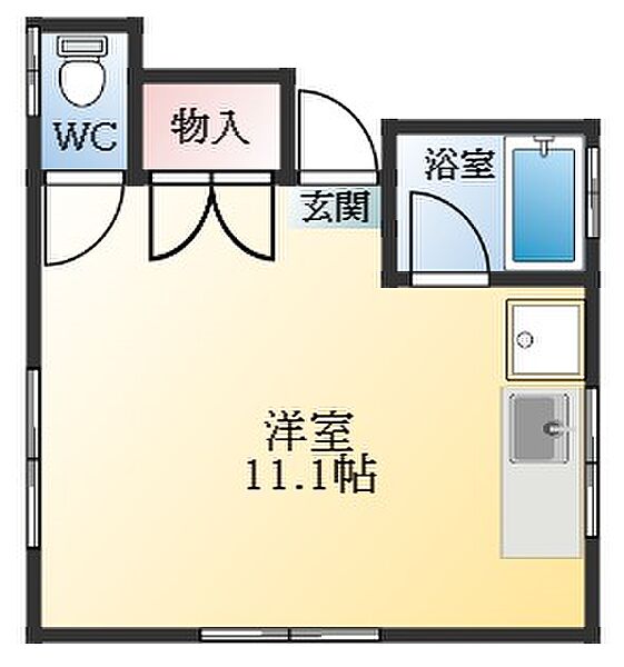 トモダハイツ ｜大阪府羽曳野市南恵我之荘1丁目(賃貸アパート1R・2階・17.50㎡)の写真 その2