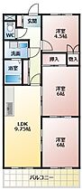 ハイムリトルオアシス  ｜ 大阪府羽曳野市東阪田（賃貸マンション3LDK・2階・58.32㎡） その2