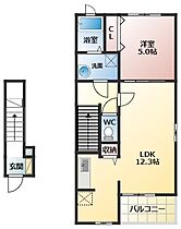 ラ・エルヴィータ  ｜ 大阪府柏原市平野1丁目（賃貸アパート1LDK・2階・44.87㎡） その2