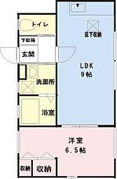ファミール西野 1LDKの間取図画像