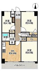間取図画像 3DK