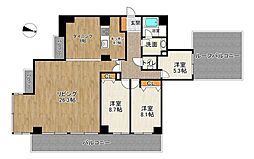 サンリット西新井 3LDKの間取図画像