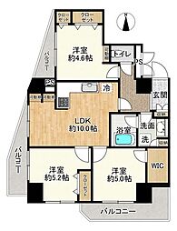 セザール北千住 3LDKの間取図画像