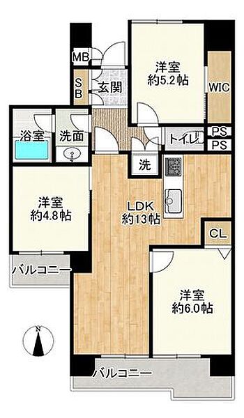 間取りを拡大表示