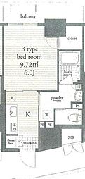リオグランデ 1Kの間取図画像