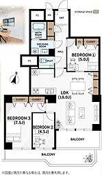 間取図画像 3LDK