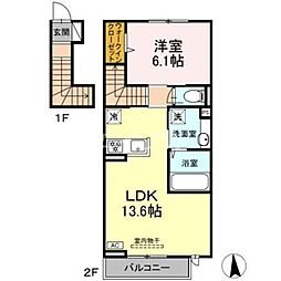 間取図画像 1LDK