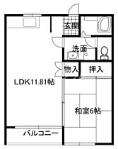 コーポ松園II  ｜ 岡山県岡山市南区大福（賃貸アパート1LDK・2階・40.16㎡） その2