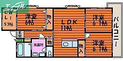 ルネス武田 3SLDKの間取図画像