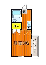 メゾンムシカ  ｜ 岡山県岡山市北区今6丁目（賃貸マンション1K・2階・19.80㎡） その2