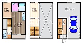 ライフガレージ  ｜ 岡山県岡山市南区大福（賃貸テラスハウス1LDK・1階・41.00㎡） その2