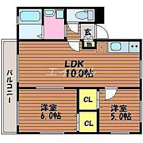 グランドメゾン  ｜ 岡山県都窪郡早島町前潟（賃貸アパート2LDK・2階・49.85㎡） その2