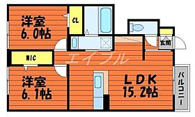 パーク倉敷　A棟  ｜ 岡山県倉敷市連島町西之浦（賃貸アパート2LDK・1階・59.85㎡） その2