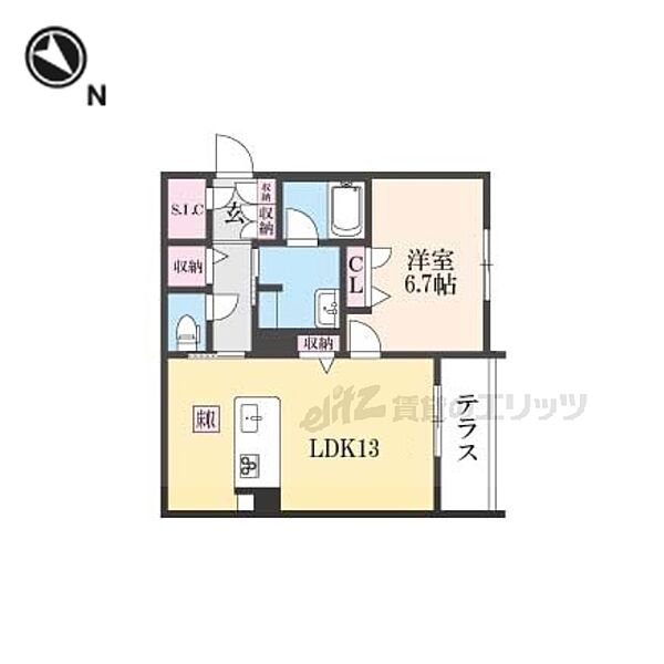 奈良県奈良市学園北1丁目(賃貸マンション1LDK・1階・50.08㎡)の写真 その2