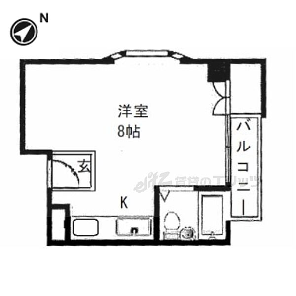 枚方パークアイランド125 307｜大阪府枚方市枚方元町(賃貸アパート1R・4階・18.00㎡)の写真 その2