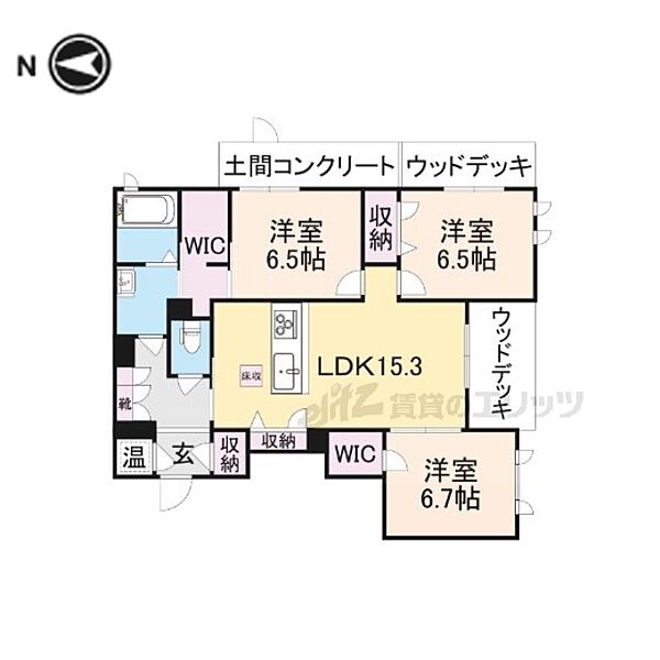 メルベーユ大森 102｜奈良県奈良市大森町(賃貸マンション3LDK・1階・84.41㎡)の写真 その2