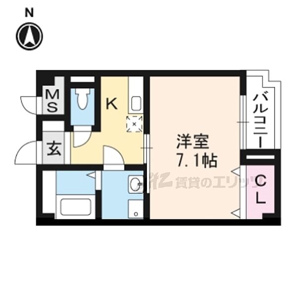 メゾン・ソウザII 201｜大阪府枚方市小倉町(賃貸アパート1K・2階・26.60㎡)の写真 その2