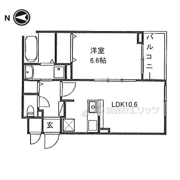 東神田町アパートＷＥＳＴ 305｜大阪府寝屋川市東神田町(賃貸アパート1LDK・3階・42.00㎡)の写真 その2