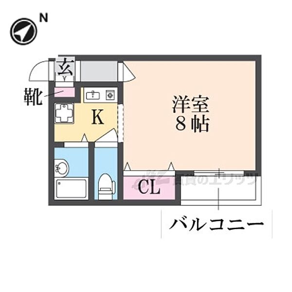 エクセル原口 203｜大阪府寝屋川市池田本町(賃貸アパート1K・2階・23.64㎡)の写真 その1