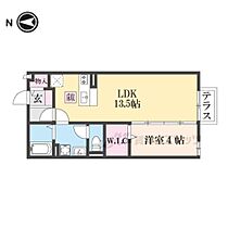 大阪府東大阪市角田1丁目（賃貸アパート1LDK・1階・41.95㎡） その2